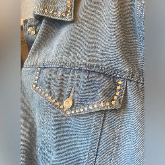 🎀 Christine Alexander Swarovski Crystal Jacket Large Y2K EUC - Picture 2 of 5